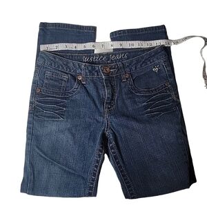 JUSTICE Jeans 10 1/2 Girls Straight Leg